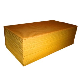 Mezistěny z včelího vosku 39x30 - 370x270 mm